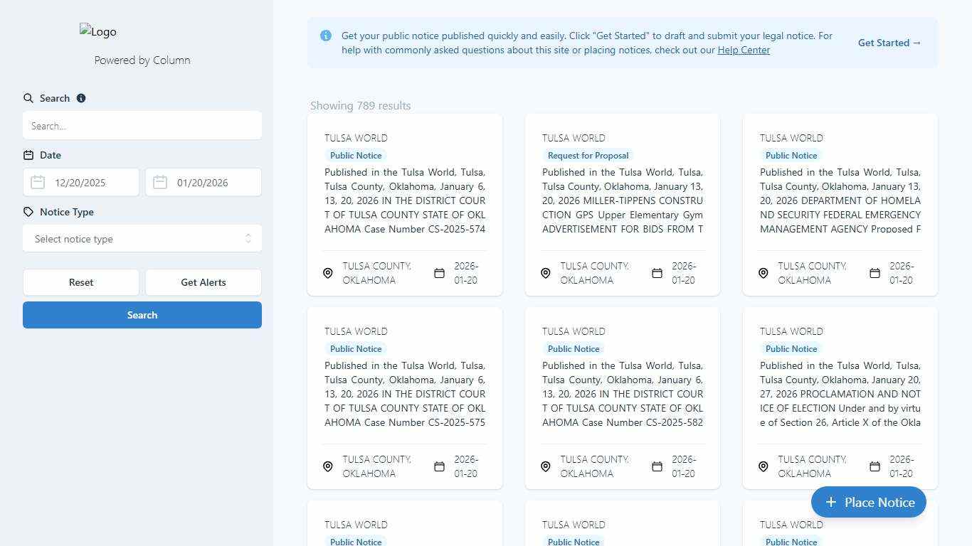 Public Notices | Tulsa World